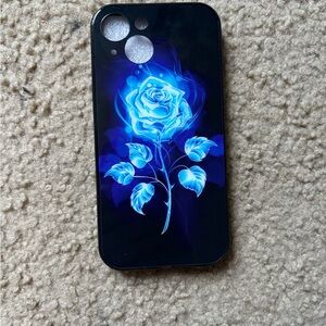 Blue Rose Phone Case that Glows